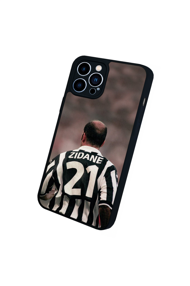 iPhone 12 Pro Max Uyumlu Zidane Tasarımlı Glossy Premium Kılıf