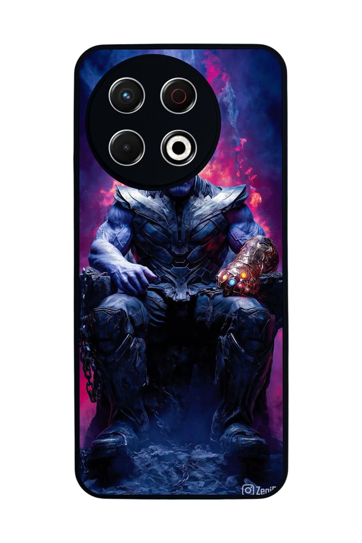 Tecno Spark 30 Pro Uyumlu Thanos Tasarımlı Glossy Premium Kılıf