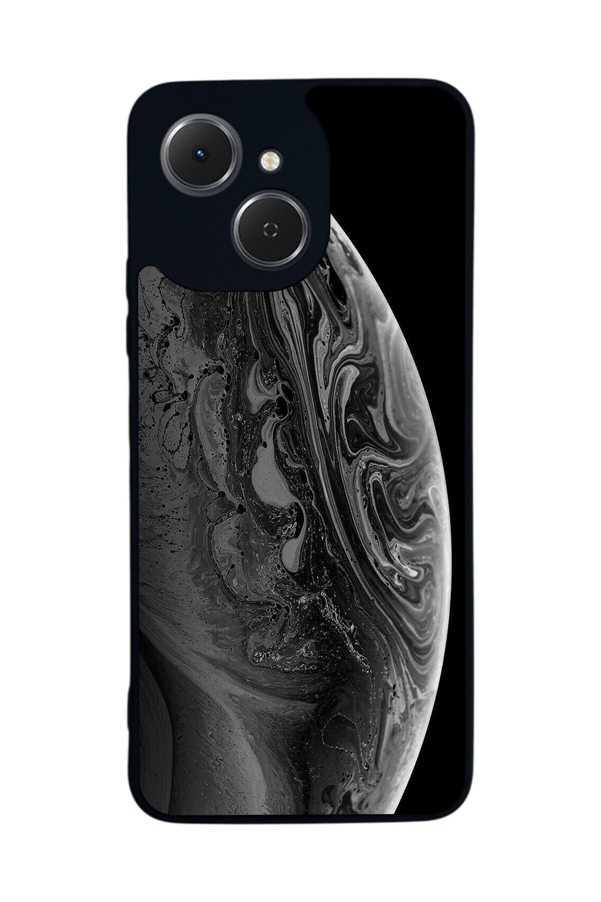 Tecno Spark 40C Uyumlu Ay Tasarımlı Glossy Premium Kılıf