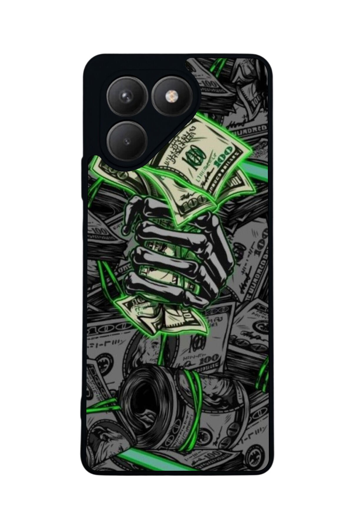 Tecno Pova 7 Mat Uyumlu Siyah Kılıf – Yumuşak Silikon, Koruyucu, Şok Emici Kapak