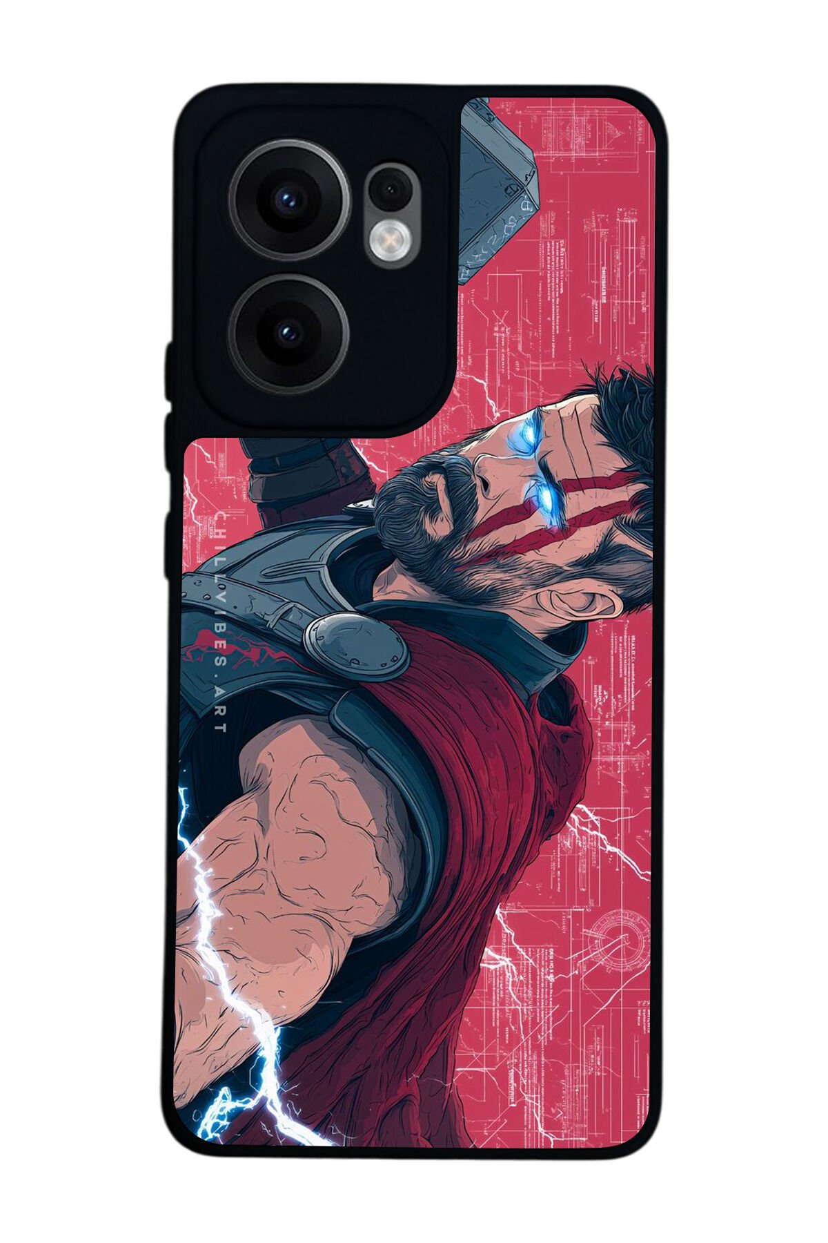Oppo Reno 13F Uyumlu Thor Tasarımlı Glossy Premium Kılıf
