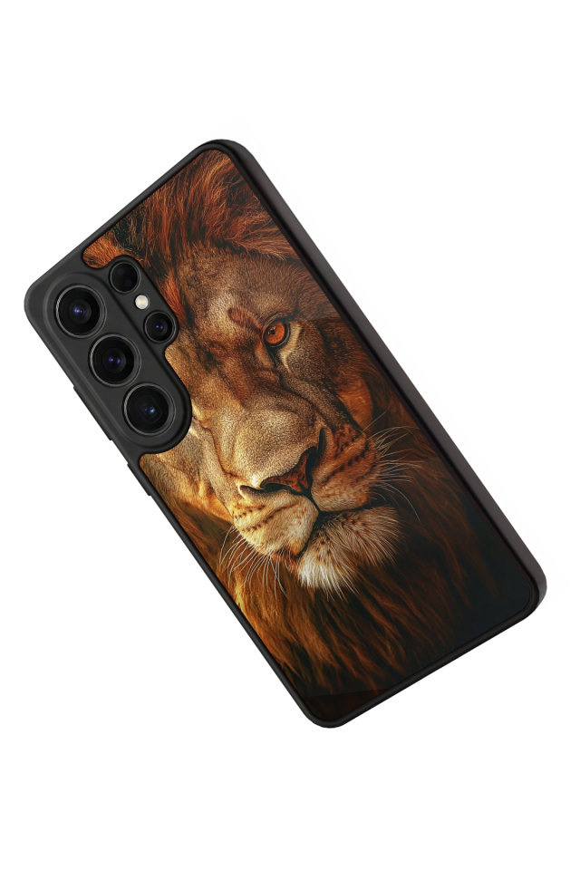 Samsung Galaxy S26 Ultra Uyumlu Aslan Tasarımlı Glossy Premium Kılıf