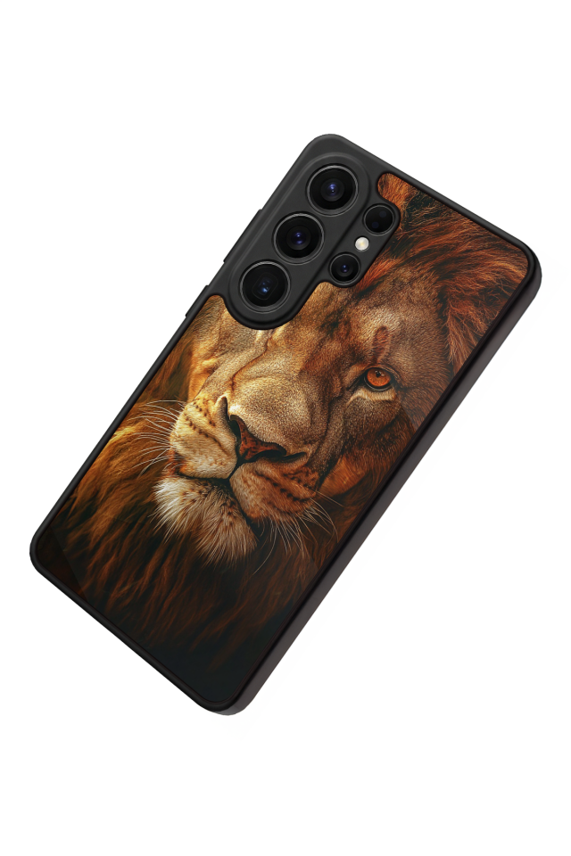 Samsung Galaxy S26 Ultra Uyumlu Aslan Tasarımlı Glossy Premium Kılıf