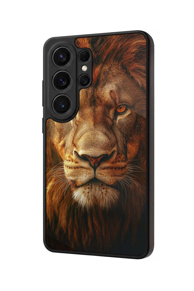 Samsung Galaxy S26 Ultra Uyumlu Aslan Tasarımlı Glossy Premium Kılıf