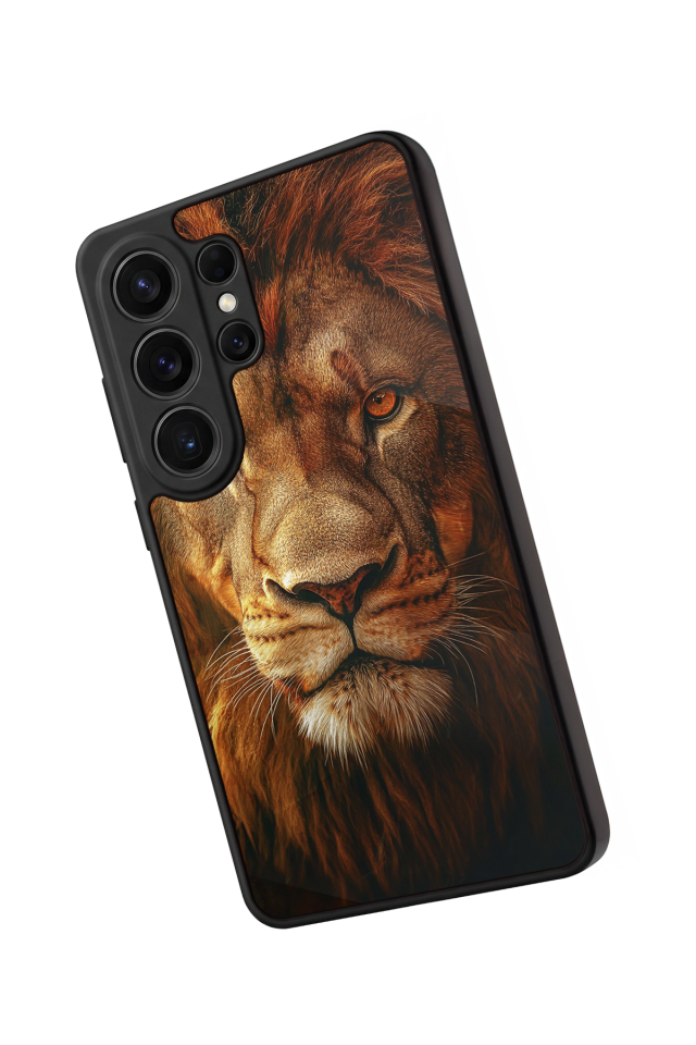 Samsung Galaxy S26 Ultra Uyumlu Aslan Tasarımlı Glossy Premium Kılıf