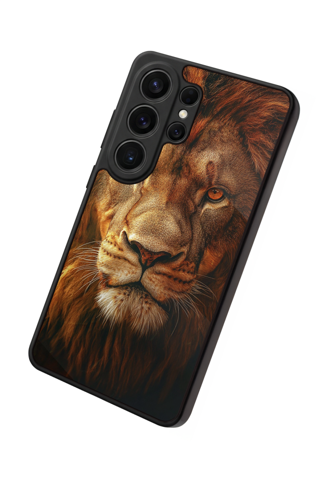 Samsung Galaxy S26 Ultra Uyumlu Aslan Tasarımlı Glossy Premium Kılıf