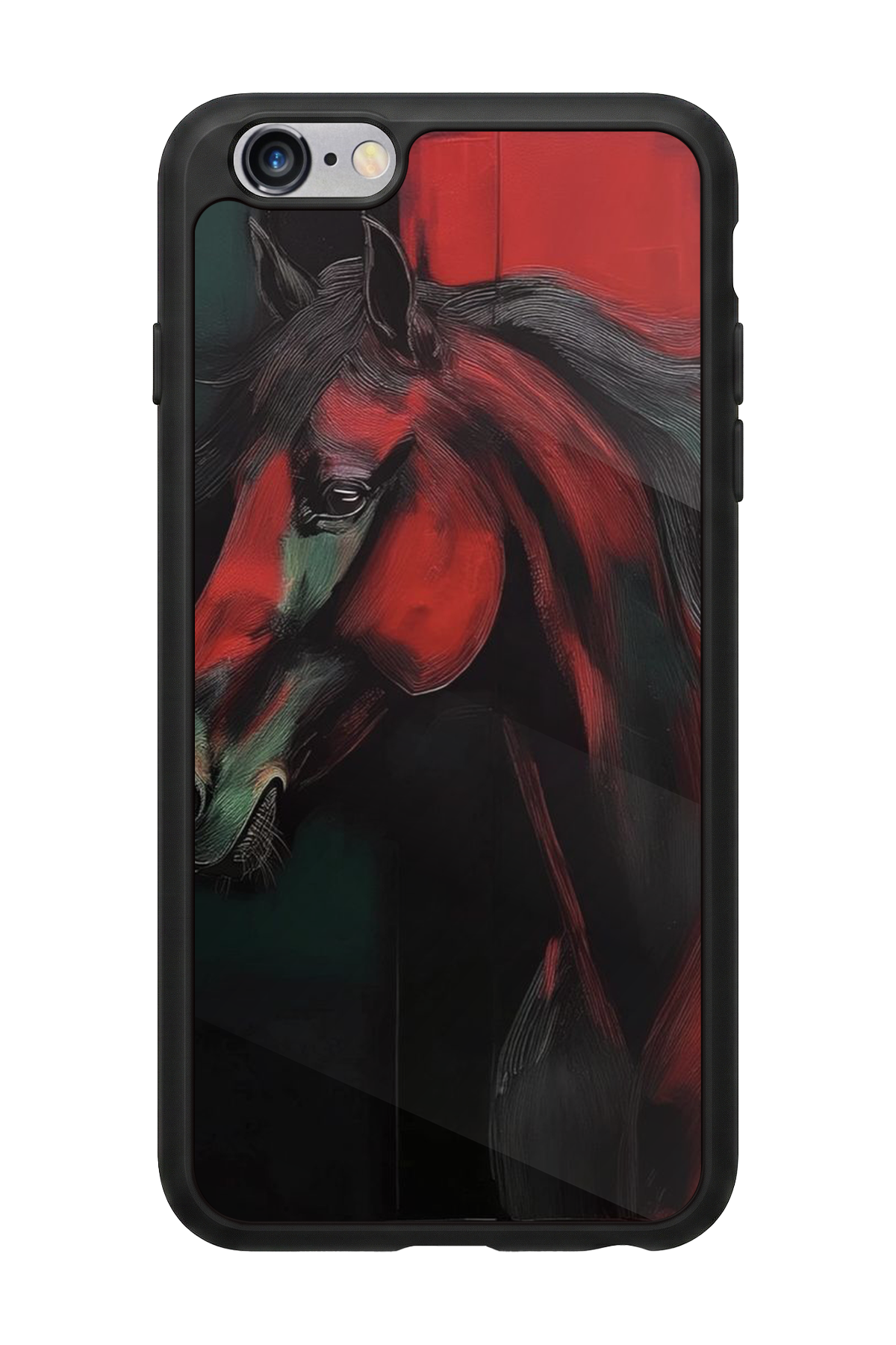 iPhone 6 Plus Uyumlu At Horse Tasarımlı Glossy Premium Kılıf