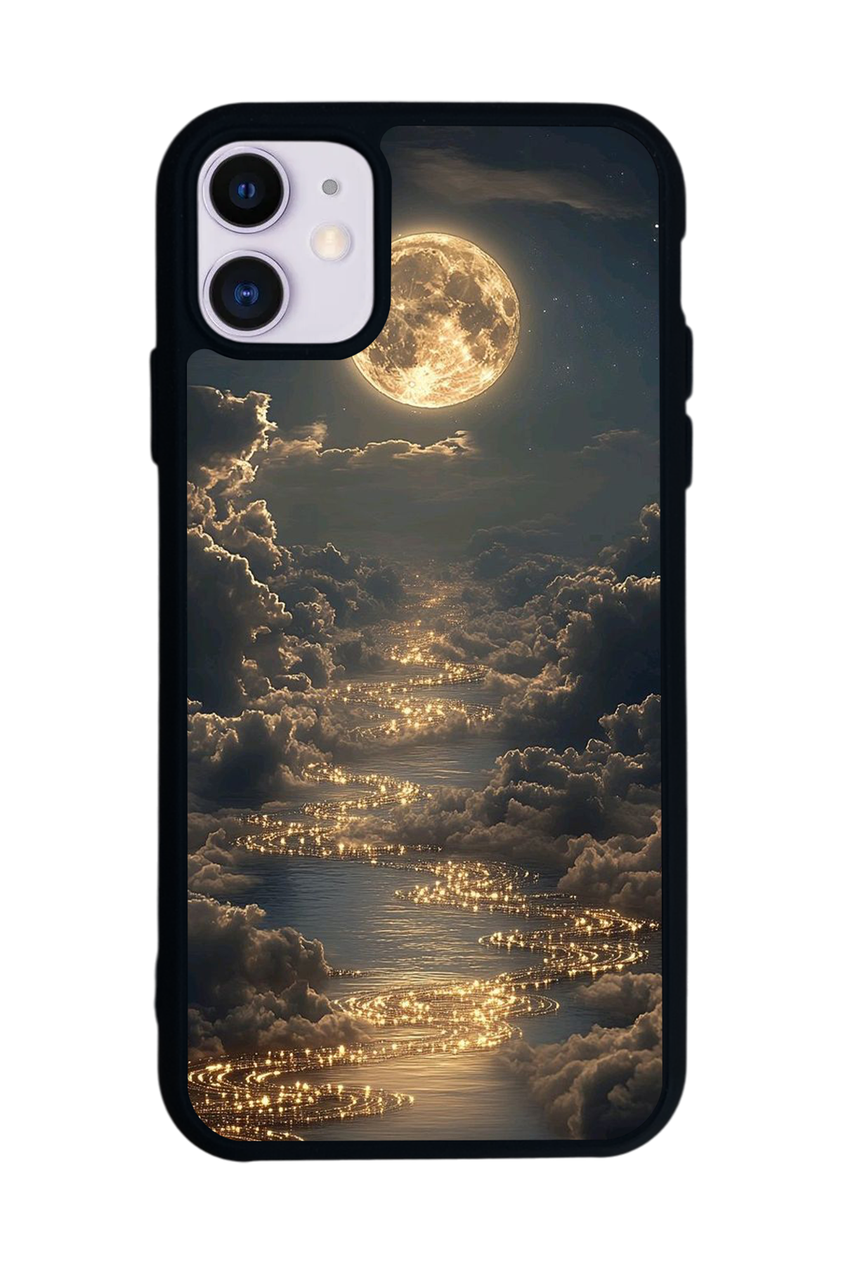 iPhone 11 Uyumlu Ay Tasarımlı Glossy Premium Kılıf