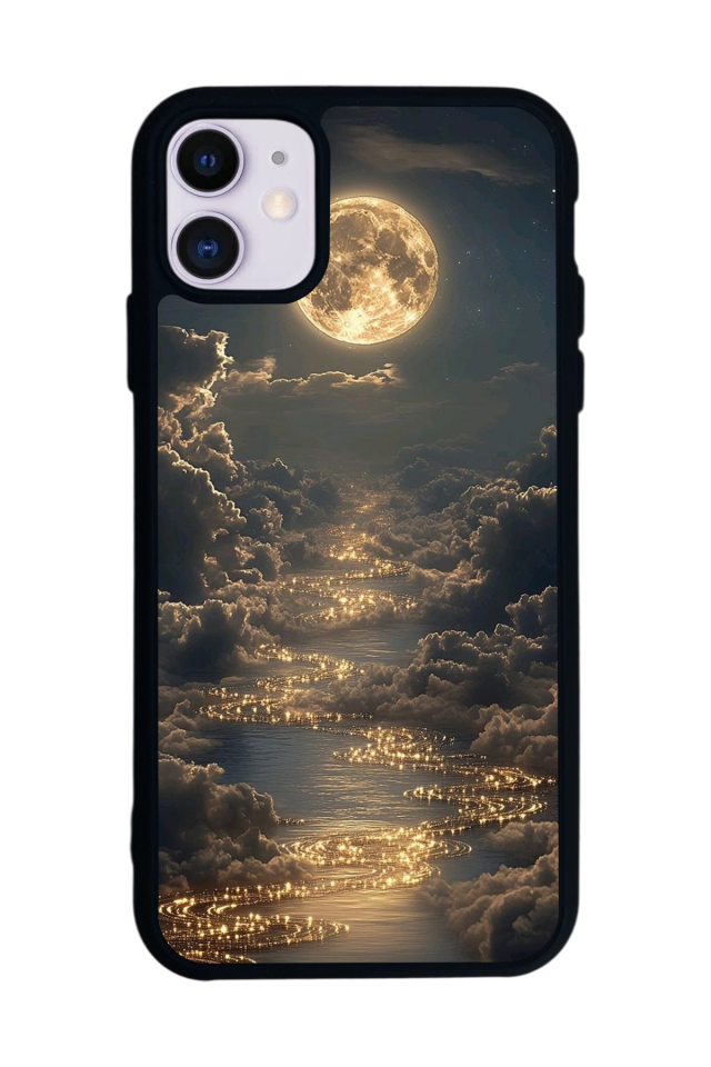 iPhone 11 Uyumlu Ay Tasarımlı Glossy Premium Kılıf