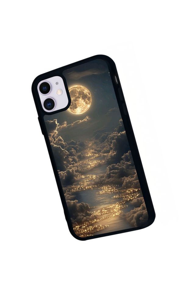 iPhone 11 Uyumlu Ay Tasarımlı Glossy Premium Kılıf