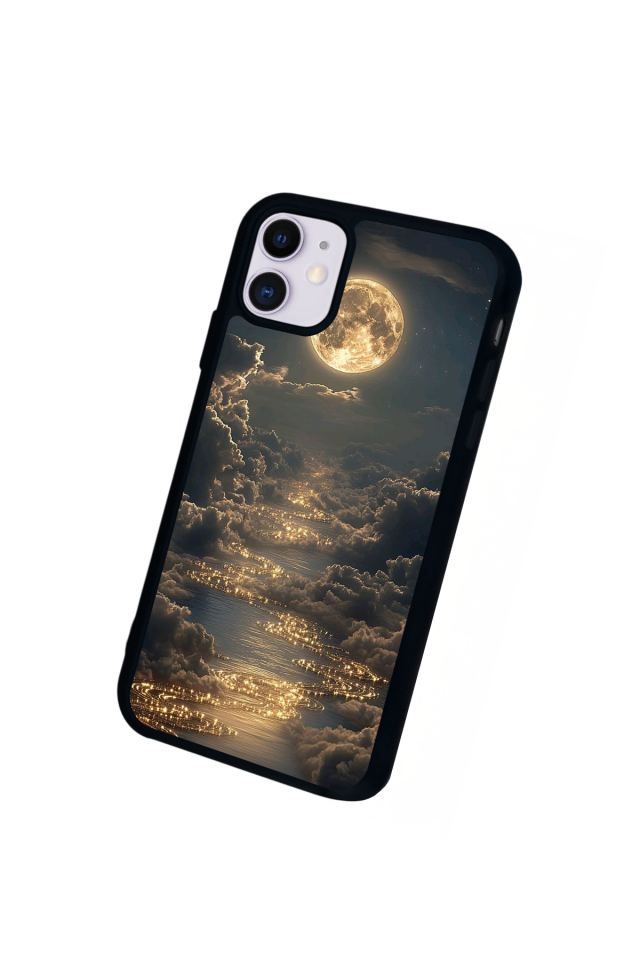 iPhone 11 Uyumlu Ay Tasarımlı Glossy Premium Kılıf