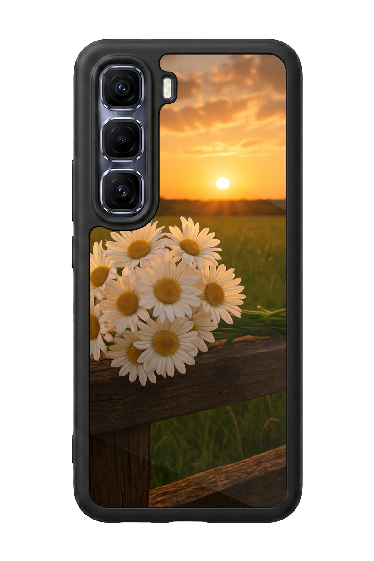 Infinix Hot 60 Pro Plus Uyumlu Cicek Tasarımlı Glossy Premium Kılıf