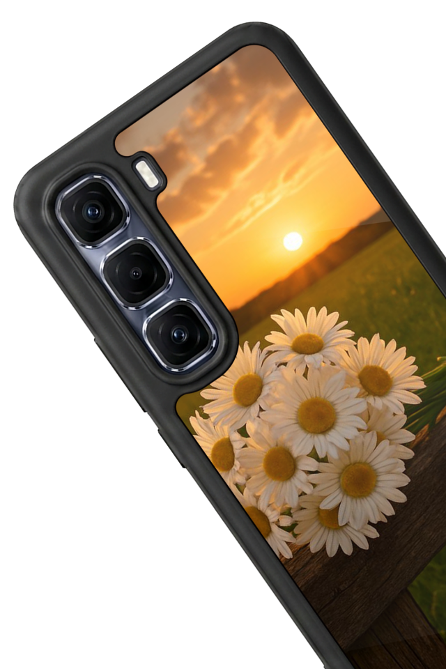 Infinix Hot 60 Pro Plus Uyumlu Cicek Tasarımlı Glossy Premium Kılıf