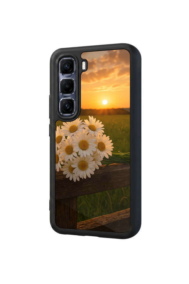Infinix Hot 60 Pro Plus Uyumlu Cicek Tasarımlı Glossy Premium Kılıf