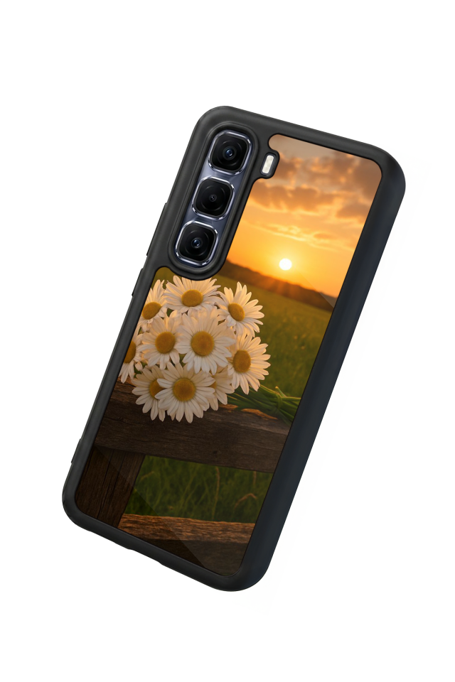 Infinix Hot 60 Pro Plus Uyumlu Cicek Tasarımlı Glossy Premium Kılıf