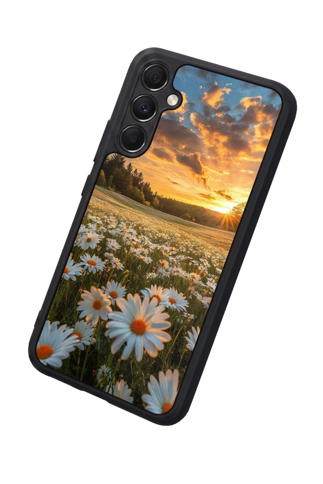 Samsung Galaxy A34 Uyumlu Cicek Tasarımlı Glossy Premium Kılıf