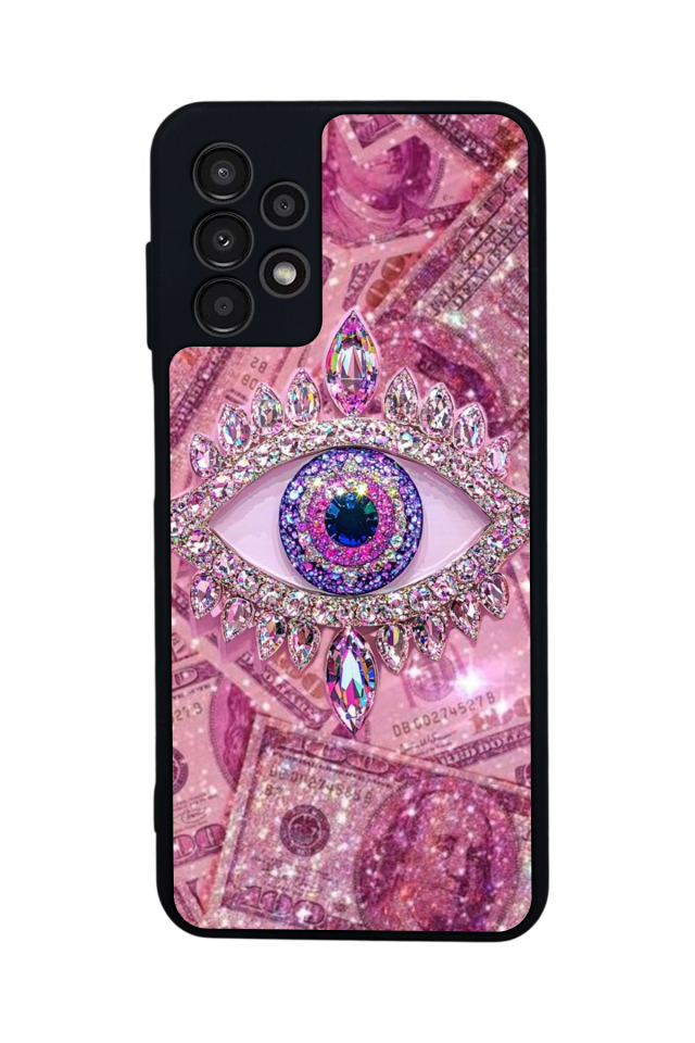 Samsung Galaxy A13 Uyumlu Göz Tasarımlı Glossy Premium Kılıf