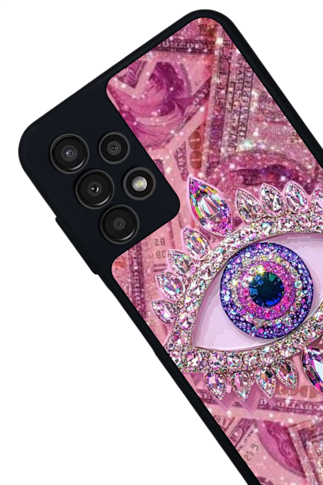 Samsung Galaxy A13 Uyumlu Göz Tasarımlı Glossy Premium Kılıf