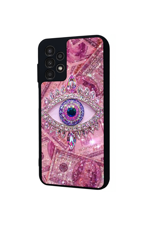 Samsung Galaxy A13 Uyumlu Göz Tasarımlı Glossy Premium Kılıf