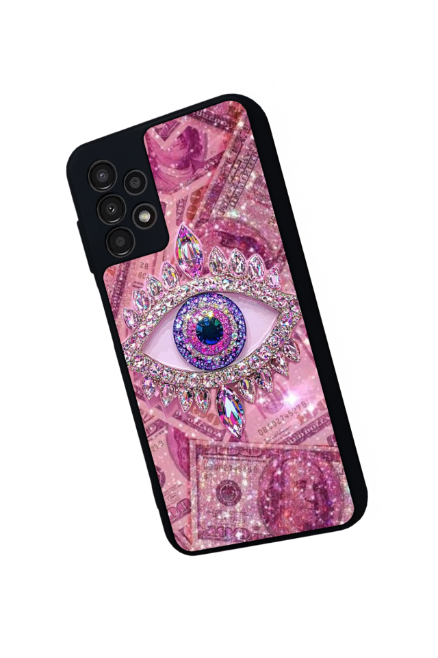 Samsung Galaxy A13 Uyumlu Göz Tasarımlı Glossy Premium Kılıf