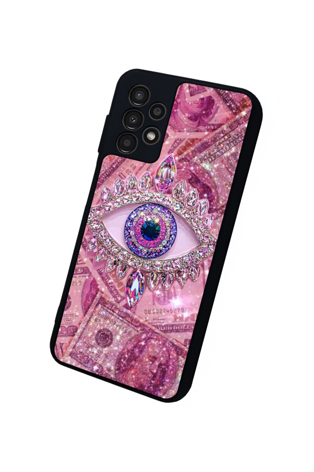 Samsung Galaxy A13 Uyumlu Göz Tasarımlı Glossy Premium Kılıf