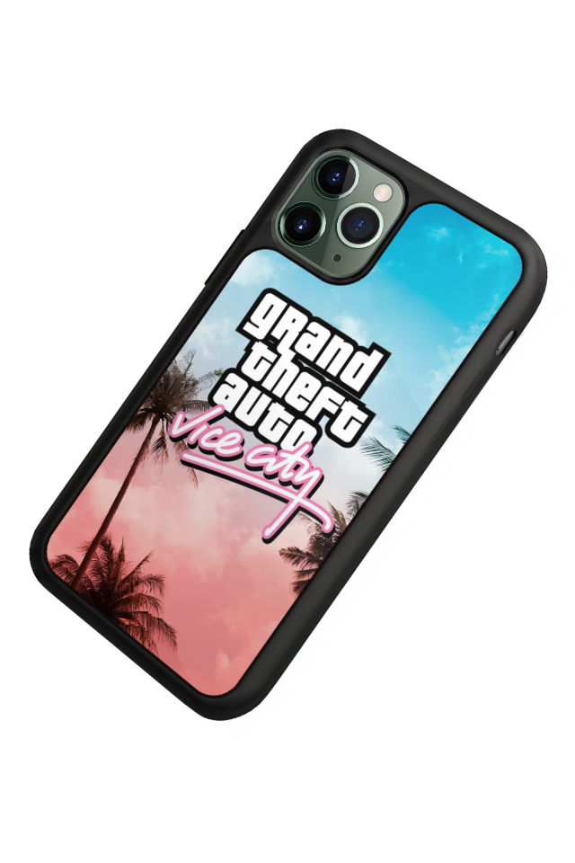 iPhone 11 Pro Max Uyumlu GTA Tasarımlı Glossy Premium Kılıf