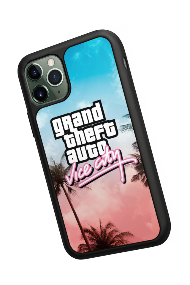 iPhone 11 Pro Max Uyumlu GTA Tasarımlı Glossy Premium Kılıf