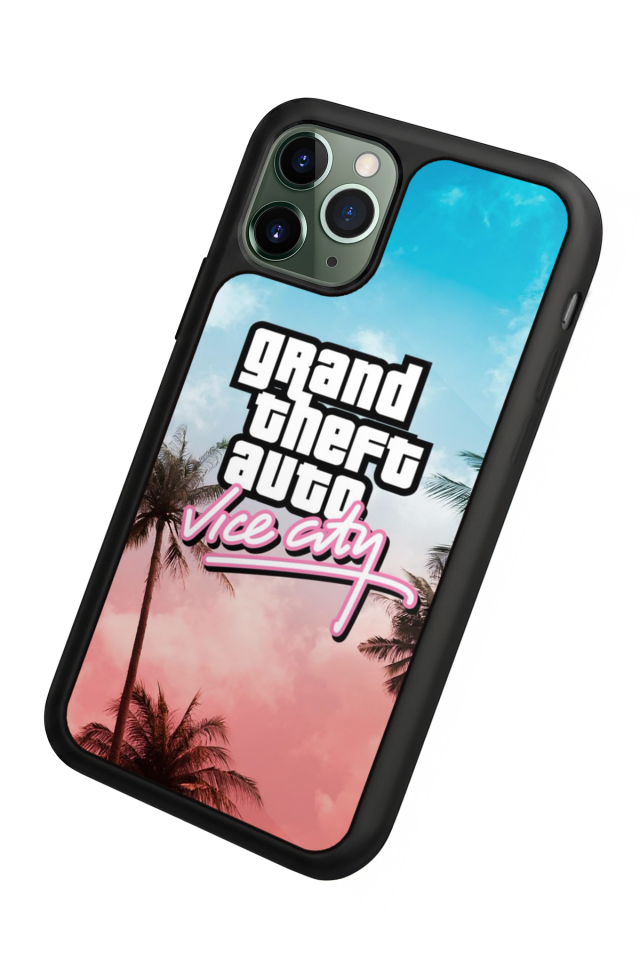 iPhone 11 Pro Max Uyumlu GTA Tasarımlı Glossy Premium Kılıf