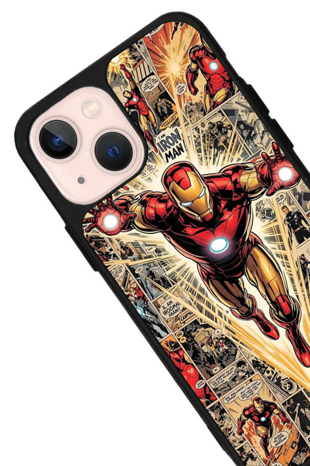 iPhone 13/14 Uyumlu Iron Man ( Demir Adam ) Tasarımlı Glossy Premium Kılıf