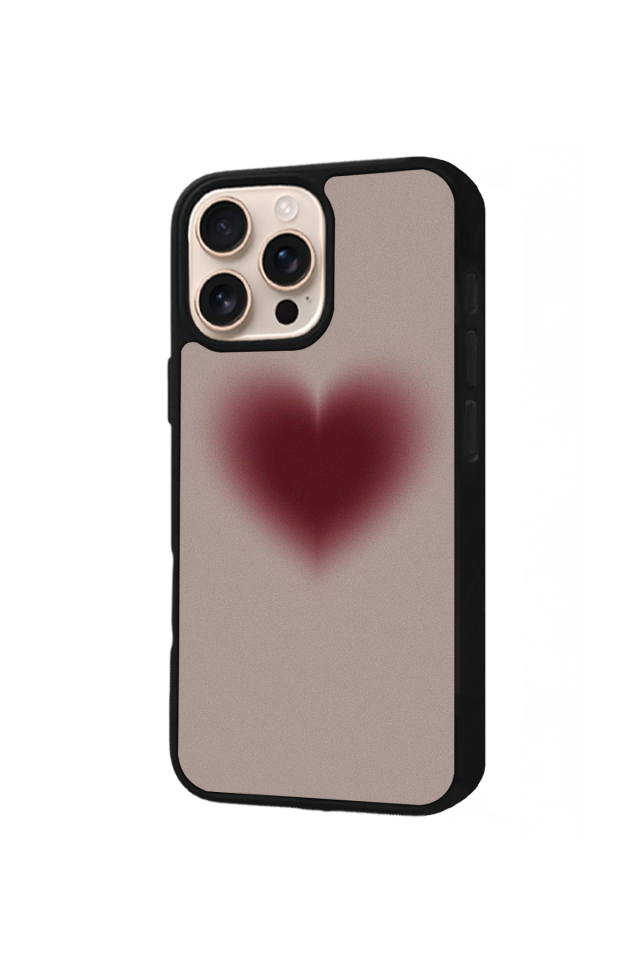 iPhone 16 Pro Uyumlu Kalp Love Tasarımlı Glossy Premium Kılıf