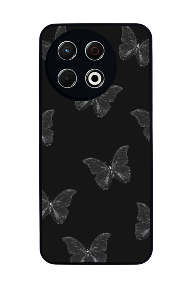 Tecno Spark 30 Pro Uyumlu Kelebek Tasarımlı Glossy Premium Kılıf