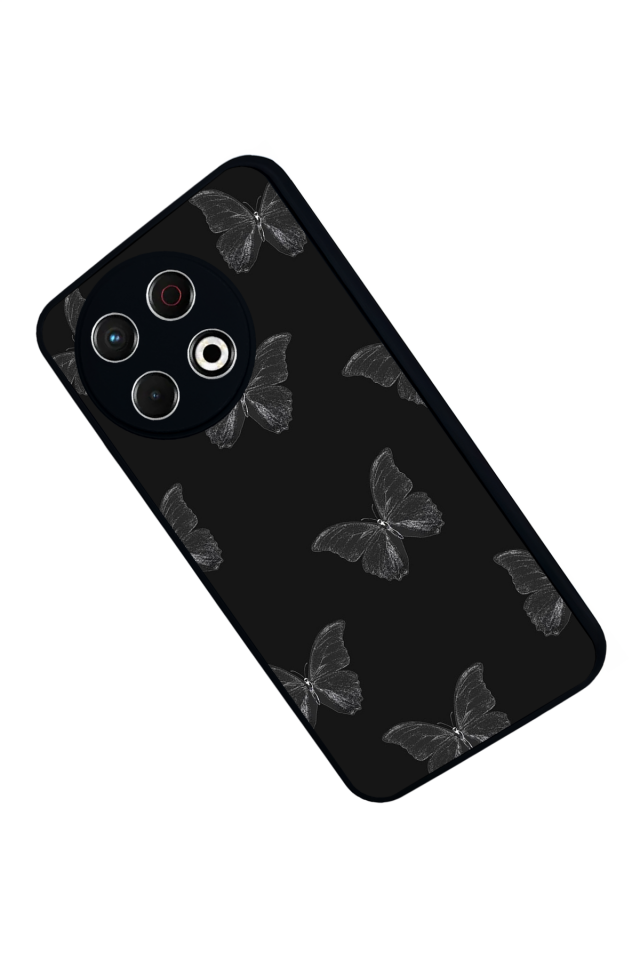 Tecno Spark 30 Pro Uyumlu Kelebek Tasarımlı Glossy Premium Kılıf
