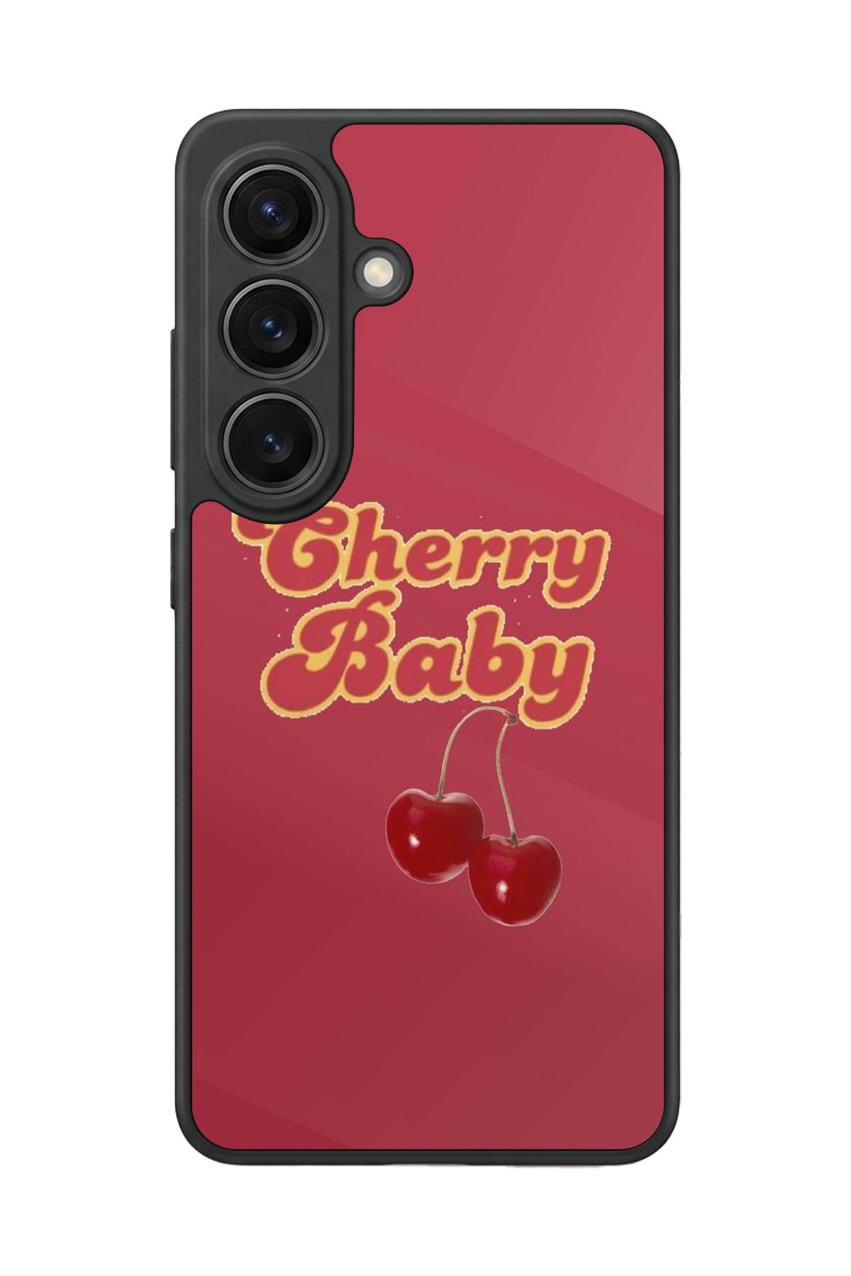 Samsung Galaxy S26 Uyumlu Kiraz Tasarımlı Glossy Premium Kılıf