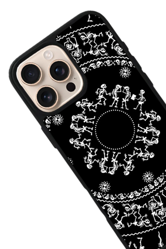 iPhone 14 Pro Uyumlu Mandala Tasarımlı Glossy Premium Kılıf