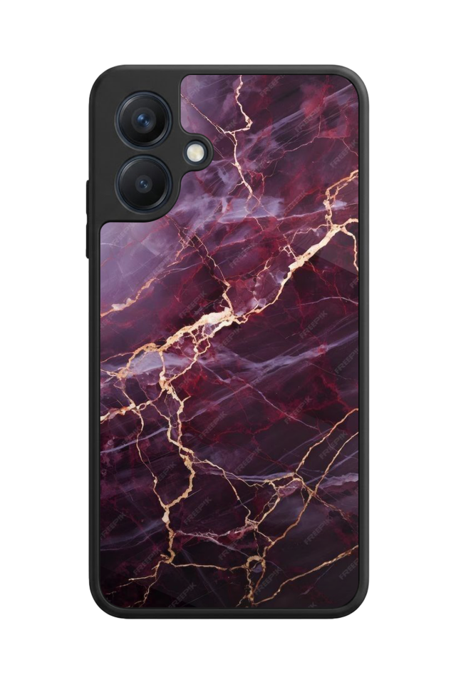 Samsung Galaxy A07 Uyumlu Mermer Marble Tasarımlı Glossy Premium Kılıf
