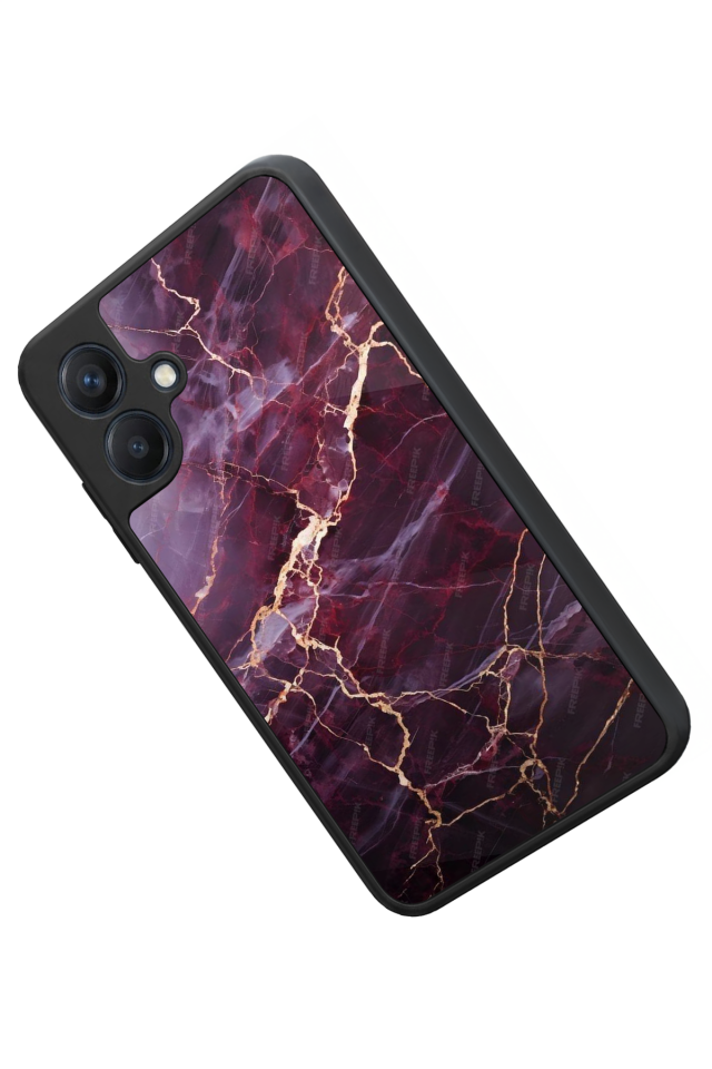 Samsung Galaxy A07 Uyumlu Mermer Marble Tasarımlı Glossy Premium Kılıf