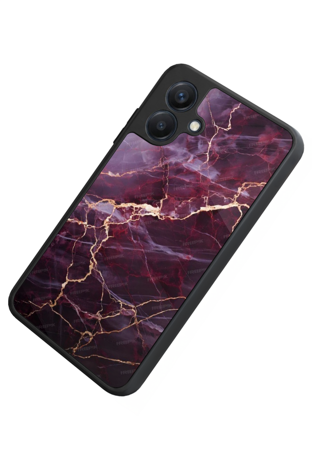 Samsung Galaxy A07 Uyumlu Mermer Marble Tasarımlı Glossy Premium Kılıf