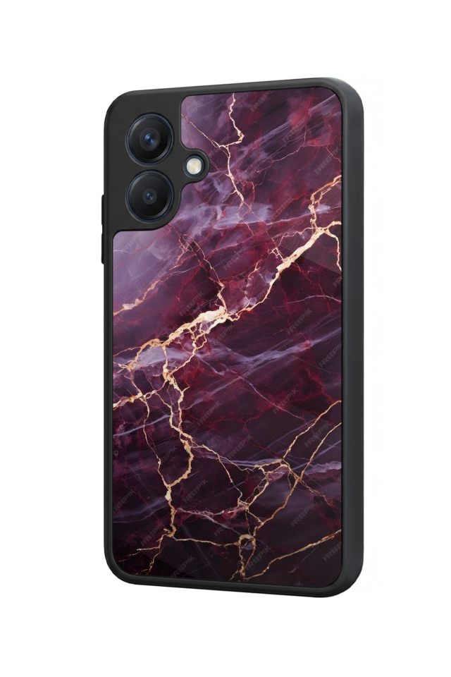 Samsung Galaxy A07 Uyumlu Mermer Marble Tasarımlı Glossy Premium Kılıf