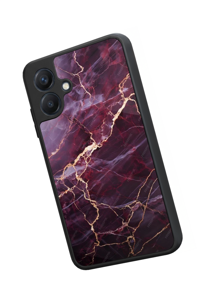 Samsung Galaxy A07 Uyumlu Mermer Marble Tasarımlı Glossy Premium Kılıf