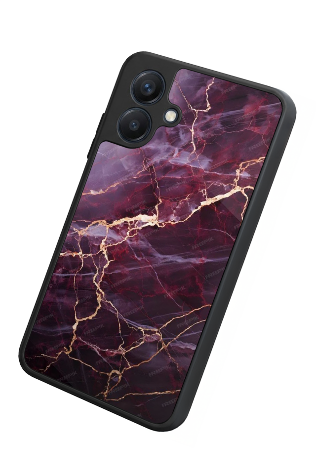 Samsung Galaxy A07 Uyumlu Mermer Marble Tasarımlı Glossy Premium Kılıf