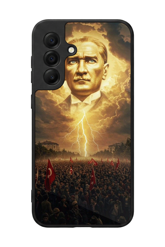 Samsung Galaxy A17 Uyumlu Mustafa Kemal Ataturk Tasarımlı Glossy Premium Kılıf