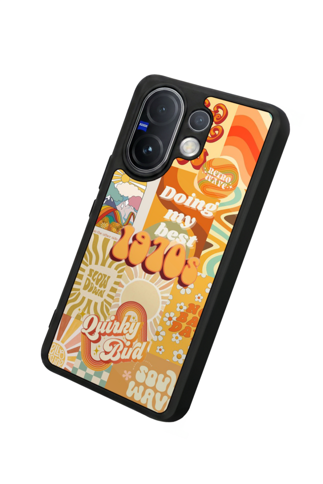 Vivo V60 Uyumlu Poster Tasarımlı Glossy Premium Kılıf