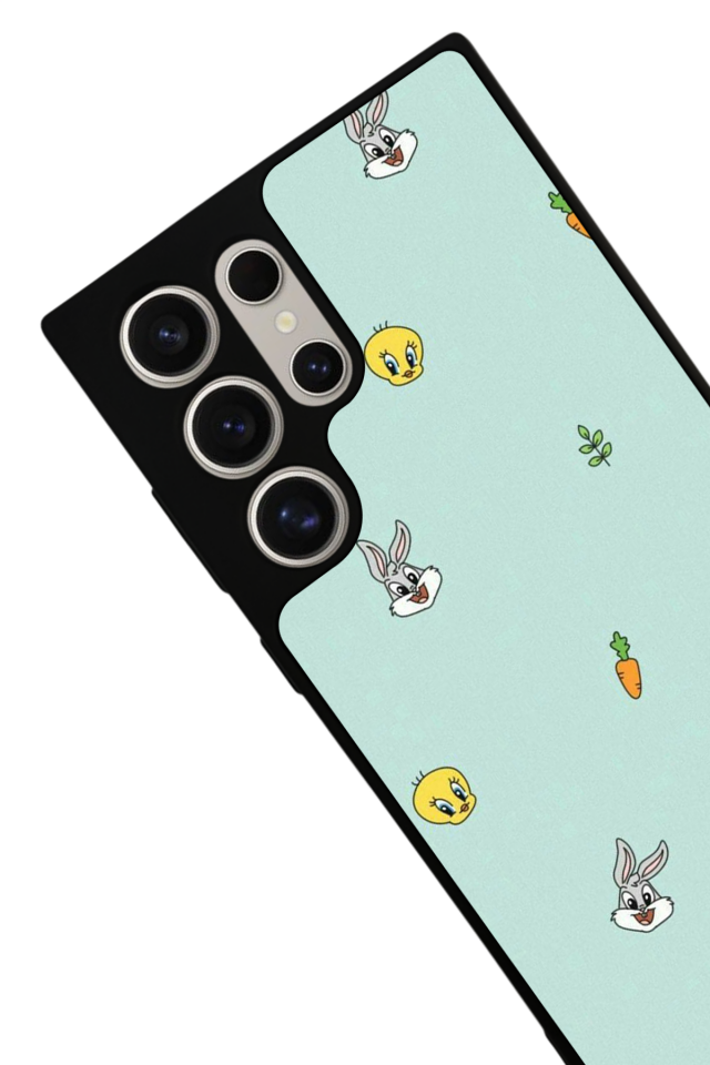 Samsung Galaxy S22 Ultra Uyumlu Tweety Tasarımlı Glossy Premium Kılıf