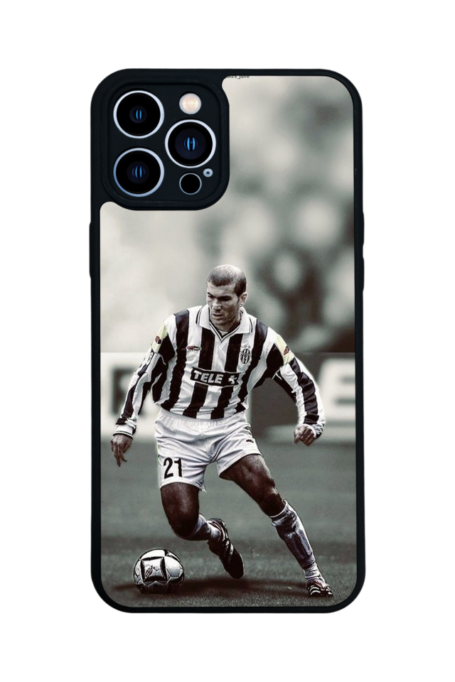 iPhone 12 Pro Max Uyumlu Zidane Tasarımlı Glossy Premium Kılıf