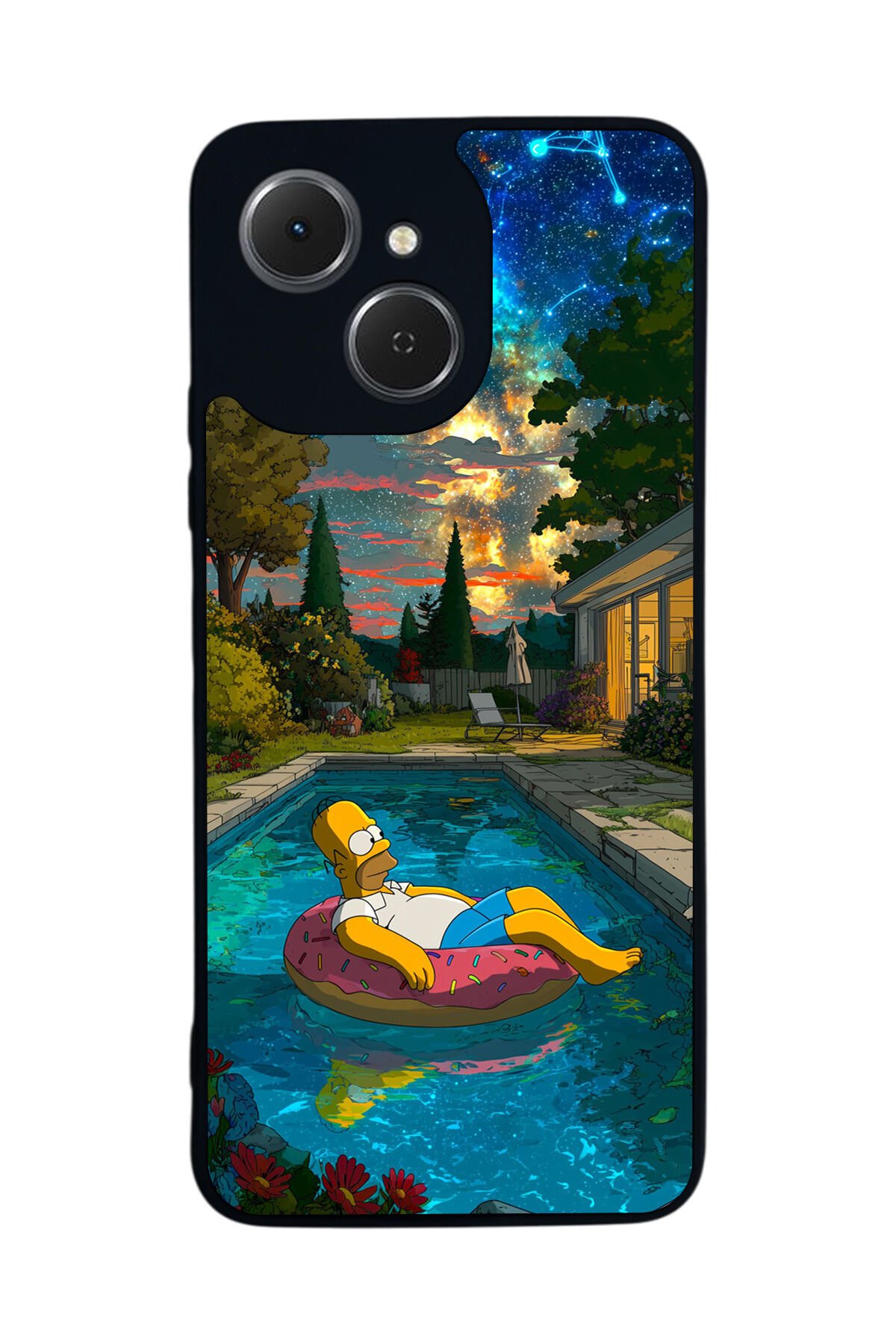 Tecno Spark 40C Uyumlu The Simpsons Tasarımlı Glossy Premium Kılıf