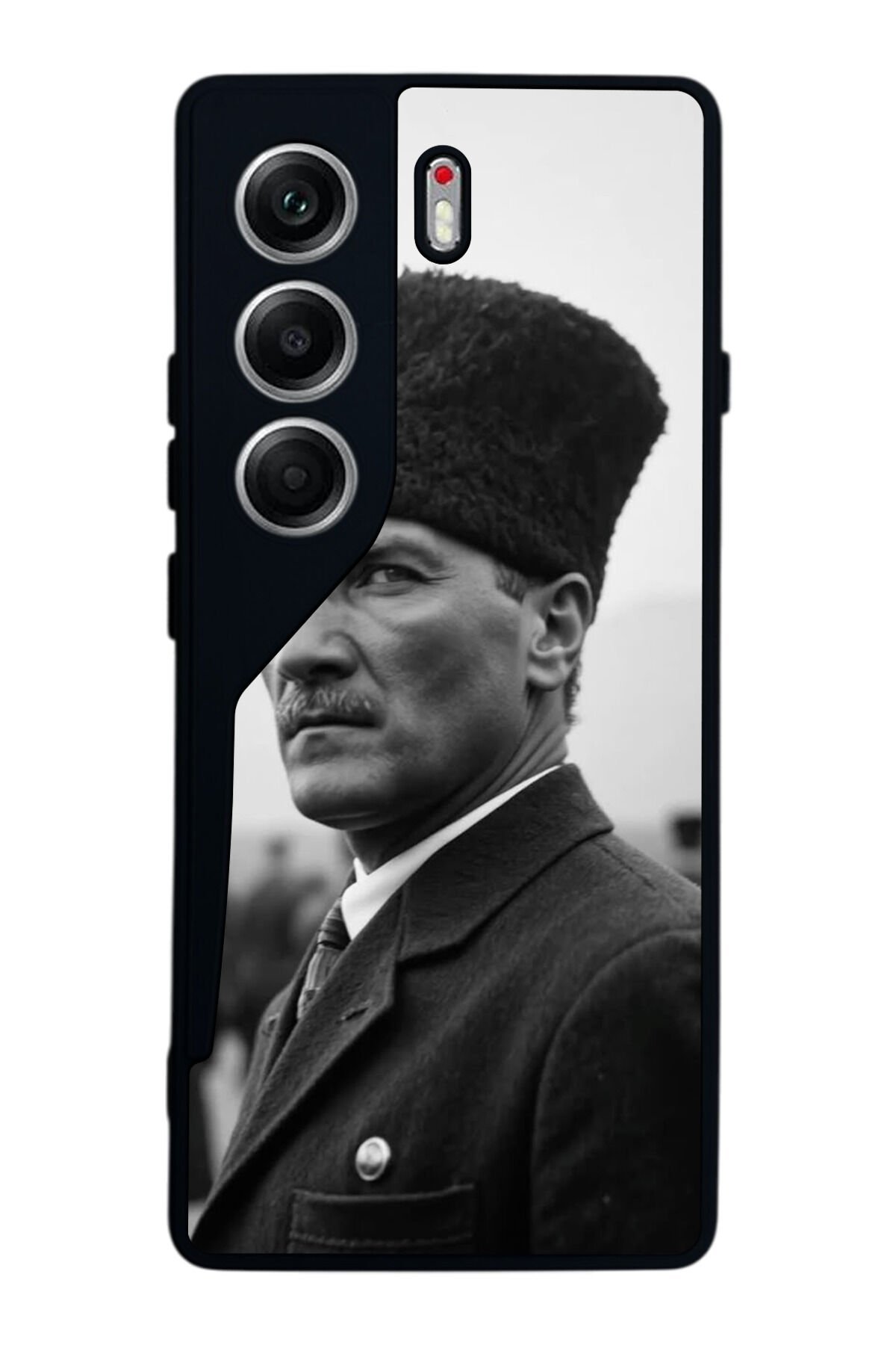 Tecno Camon 40 Uyumlu Mustafa Kemal Ataturk Tasarımlı Glossy Premium Kılıf