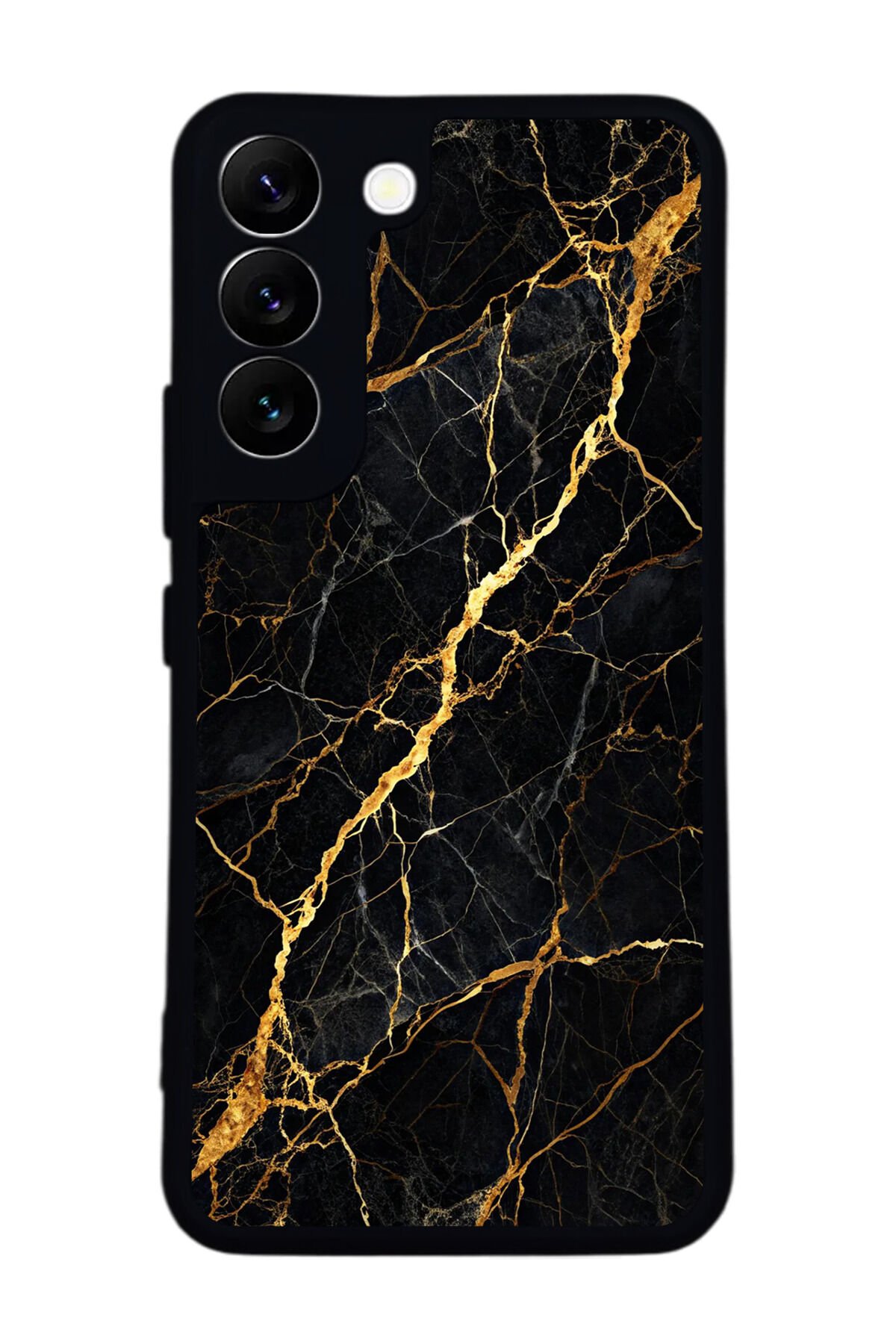 Samsung Galaxy S22 Uyumlu Mermer Marble Tasarımlı Glossy Premium Kılıf