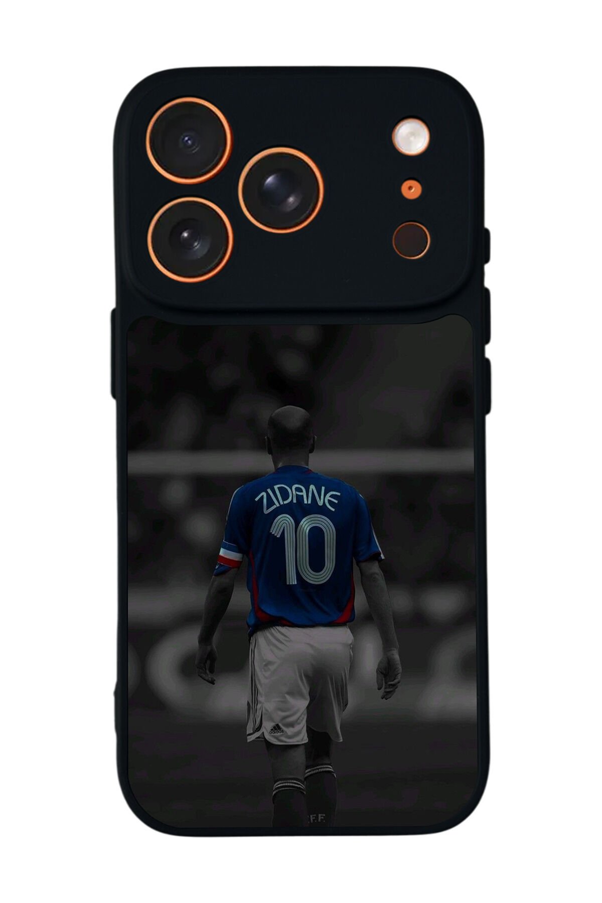 iPhone 17 Pro Uyumlu Zidane Tasarımlı Glossy Premium Kılıf