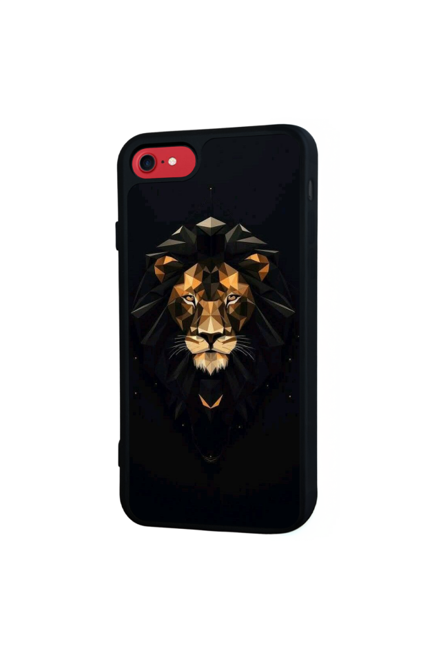 iPhone 8 Uyumlu Aslan Tasarımlı Glossy Premium Kılıf
