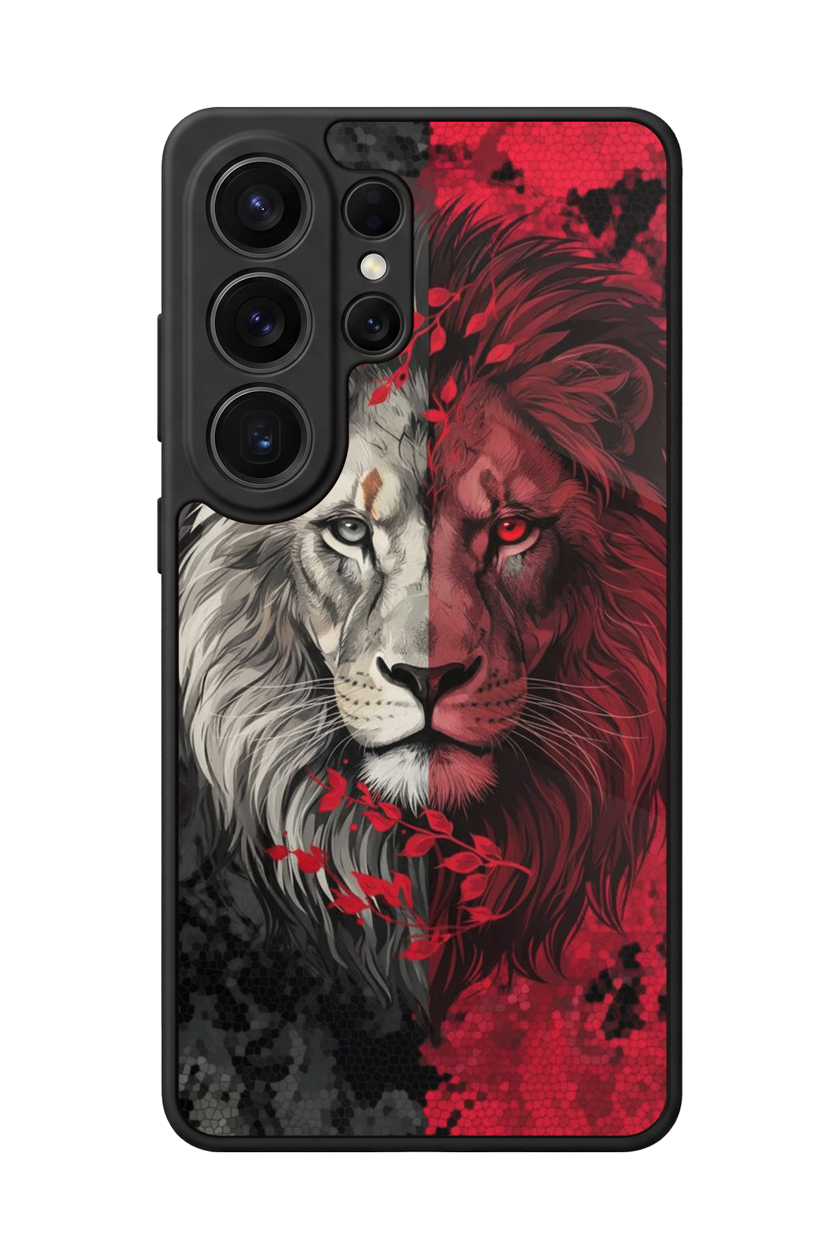 Samsung Galaxy S26 Ultra Uyumlu Aslan Tasarımlı Glossy Premium Kılıf